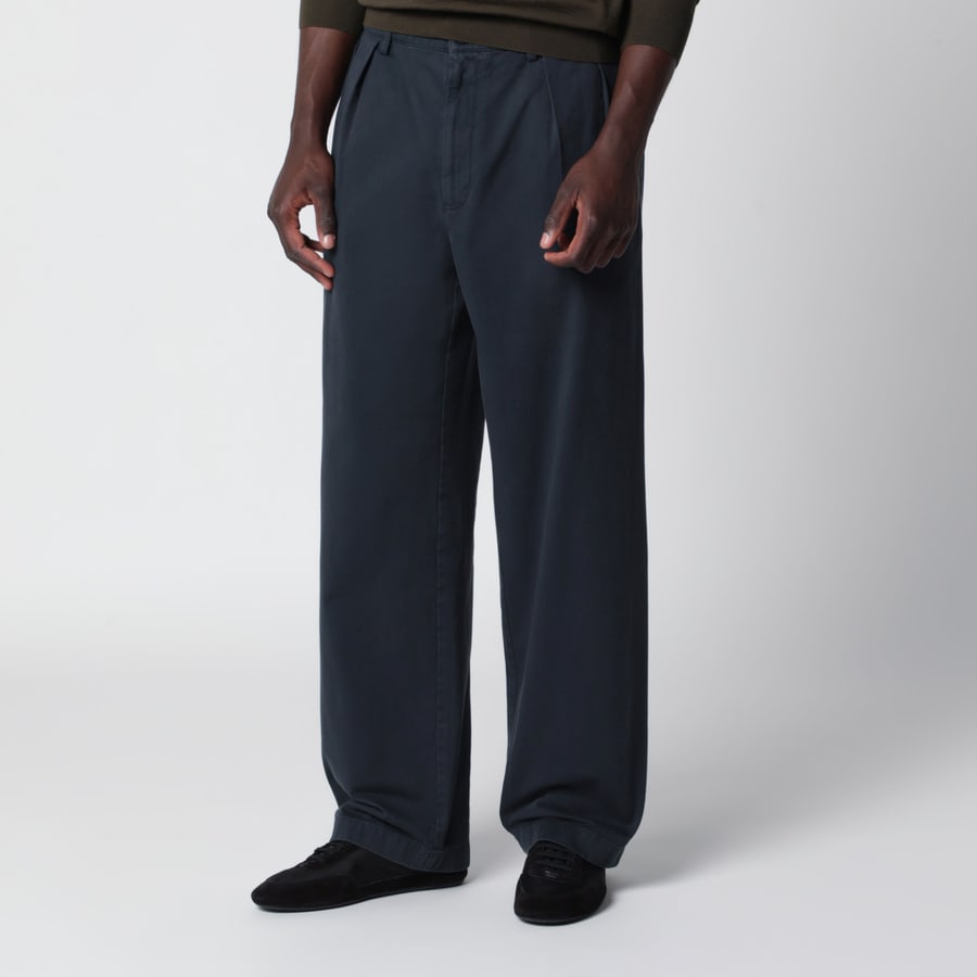 Prada Pantaloni blu in cotone