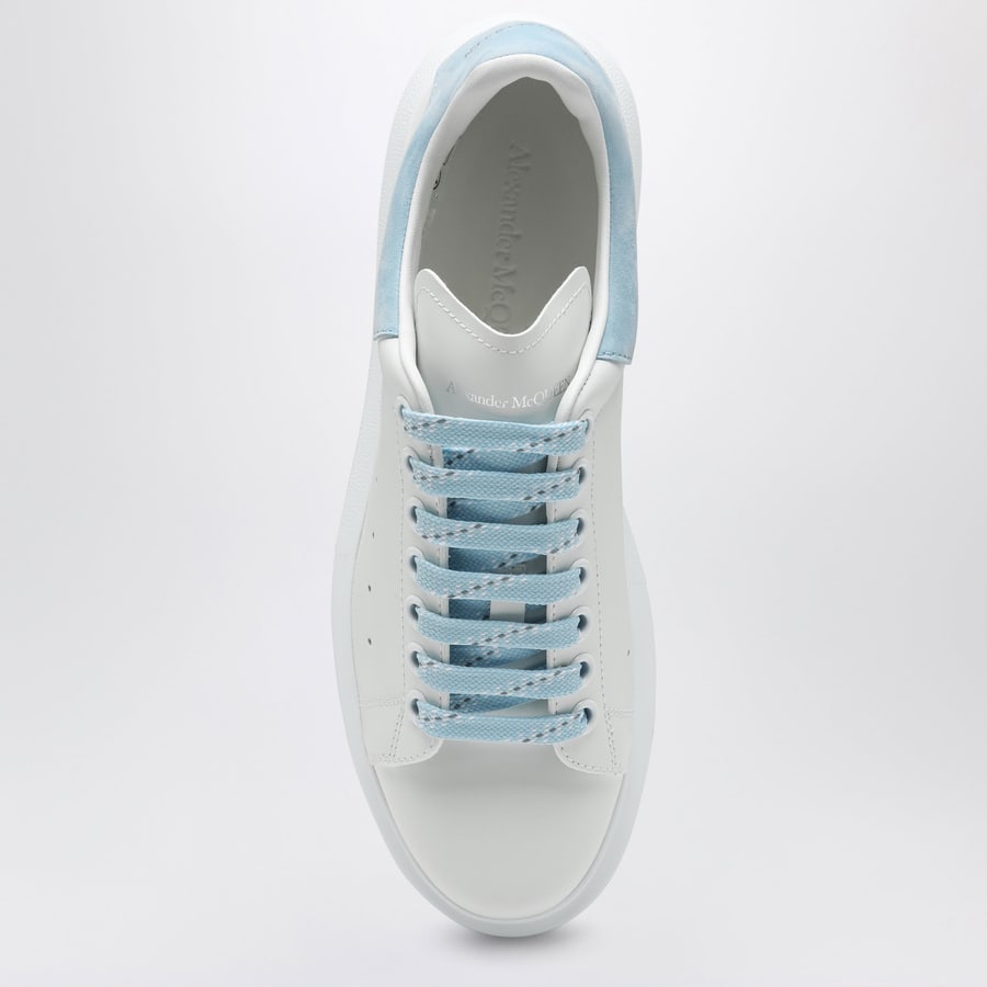 Alexander McQueen Sneakers Oversize bianca/azzurro polvere, view 3