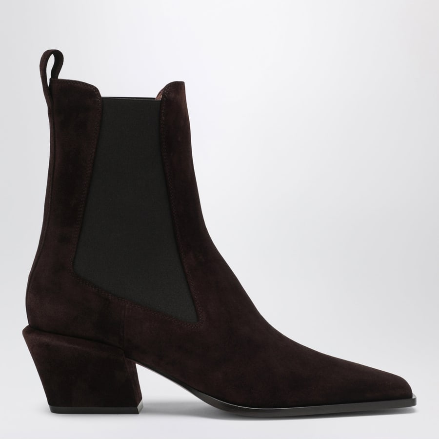 PARIS TEXAS Stivali Bettina in suede color cioccolato