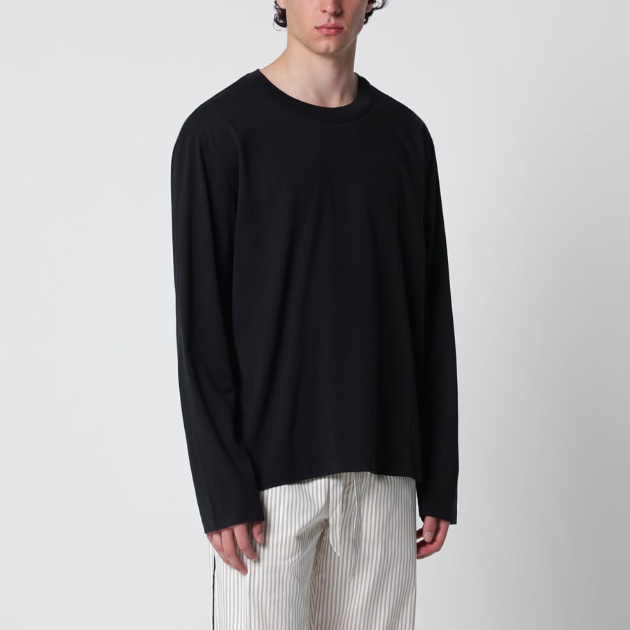 TEKLA T-shirt a manica lunga nera