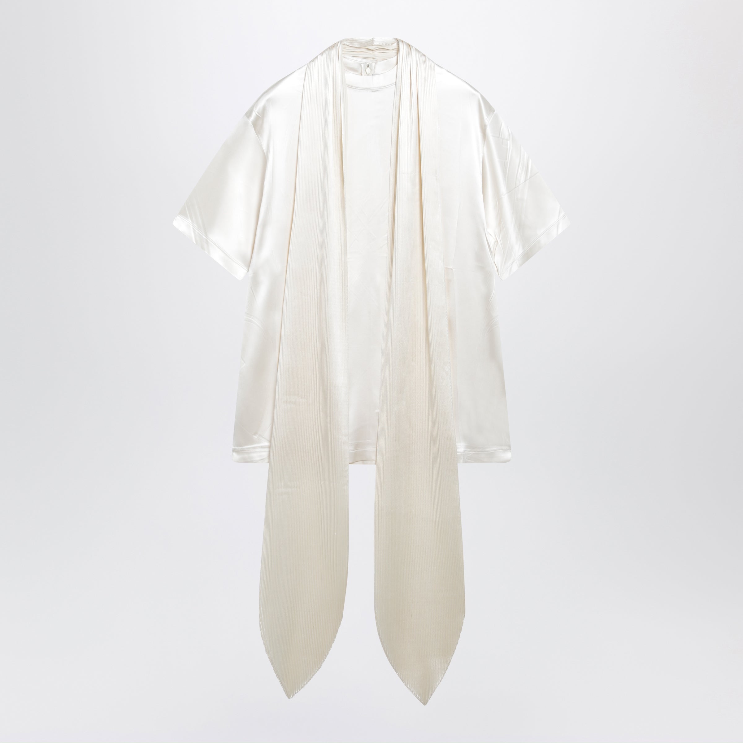 PHOEBE PHILO T-shirt Scarf in seta color crema