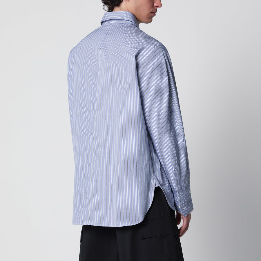 Givenchy Camicia in popeline a righe bianca/blu, view 3