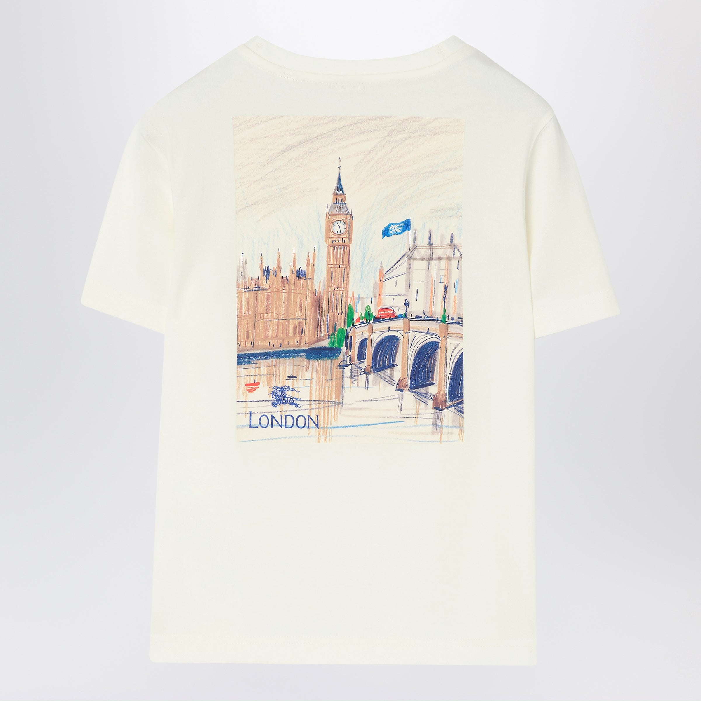 Burberry T-shirt in cotone London Bear, view 2