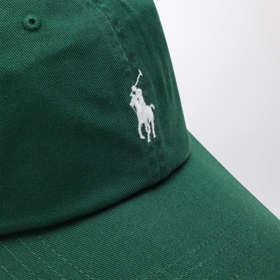 Polo Ralph Lauren Cappello da baseball verde con logo, view 4