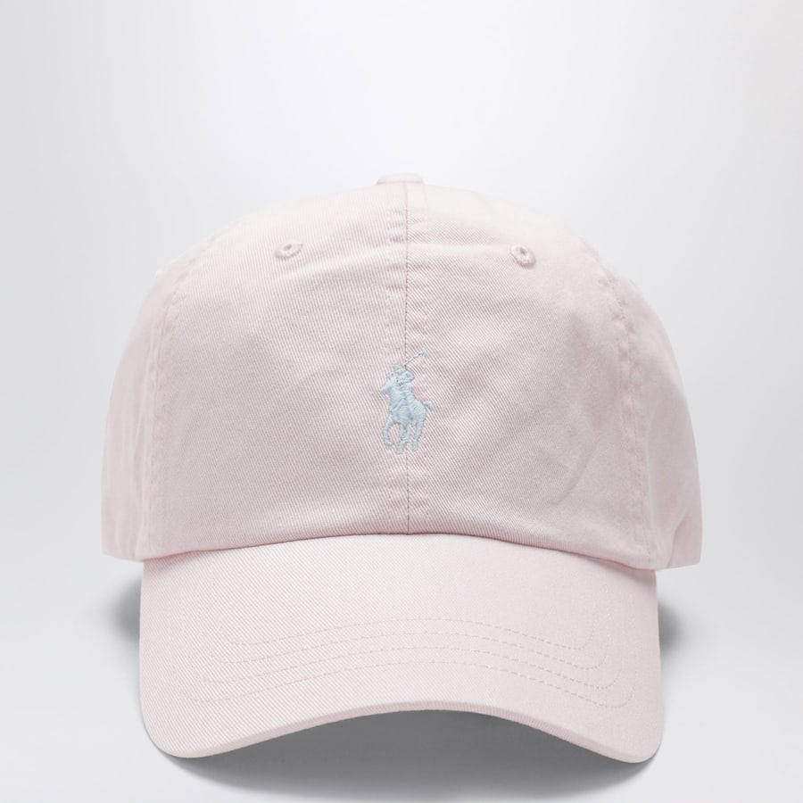 Polo Ralph Lauren Cappello da baseball rosa chiaro con logo