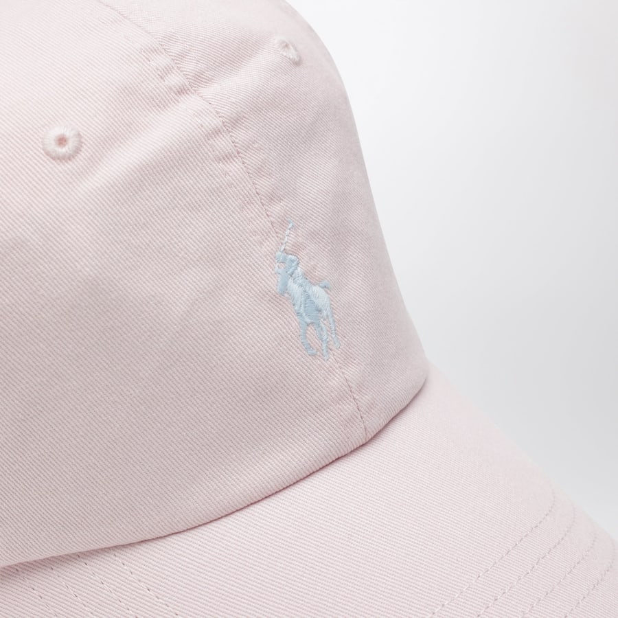 Polo Ralph Lauren Cappello da baseball rosa chiaro con logo, view 4