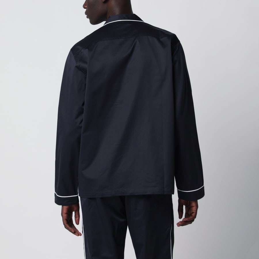 TEKLA Camicia pigiama blu, view 3