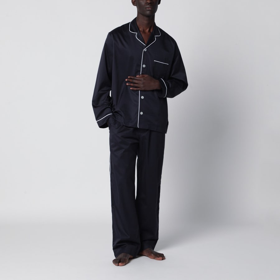 TEKLA Pantalone pigiama blu, view 2