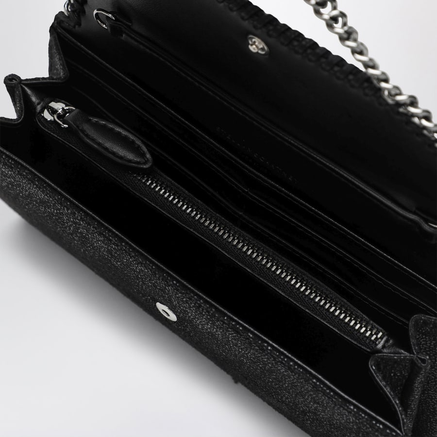 Stella McCartney Portafoglio con tracolla Falabella nero, view 5