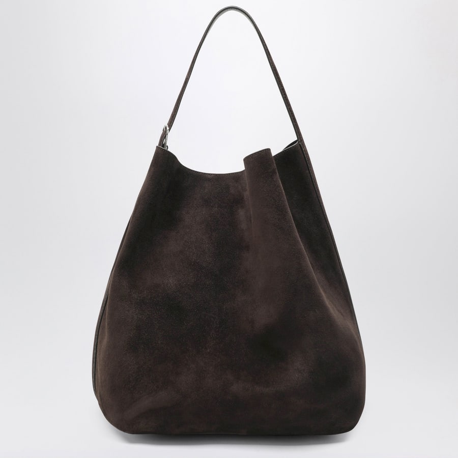 Toteme Borsa Tote marrone in pelle scamosciata