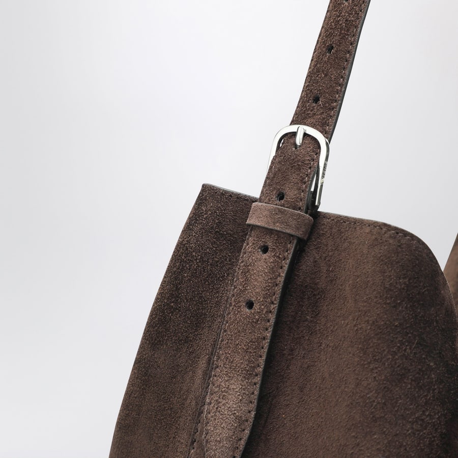 Toteme Borsa Tote marrone in pelle scamosciata, view 5