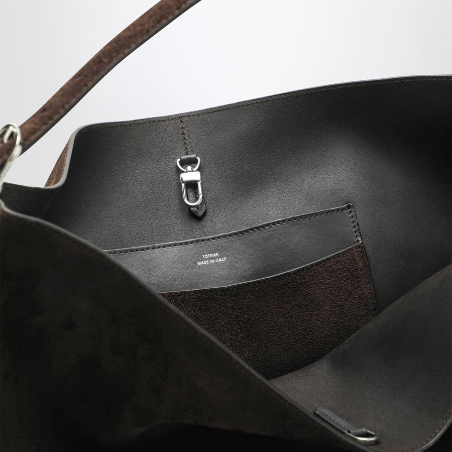 Toteme Borsa Tote marrone in pelle scamosciata, view 6