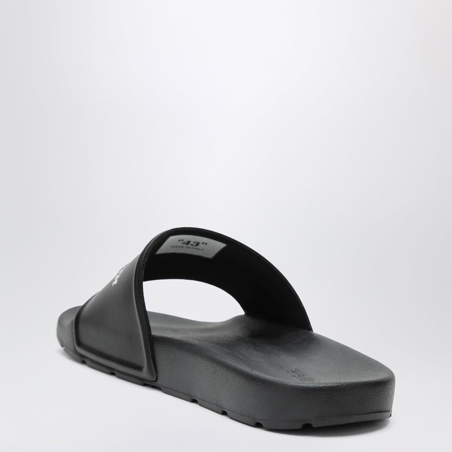 Off-White Bookish Slider nere con logo, view 4