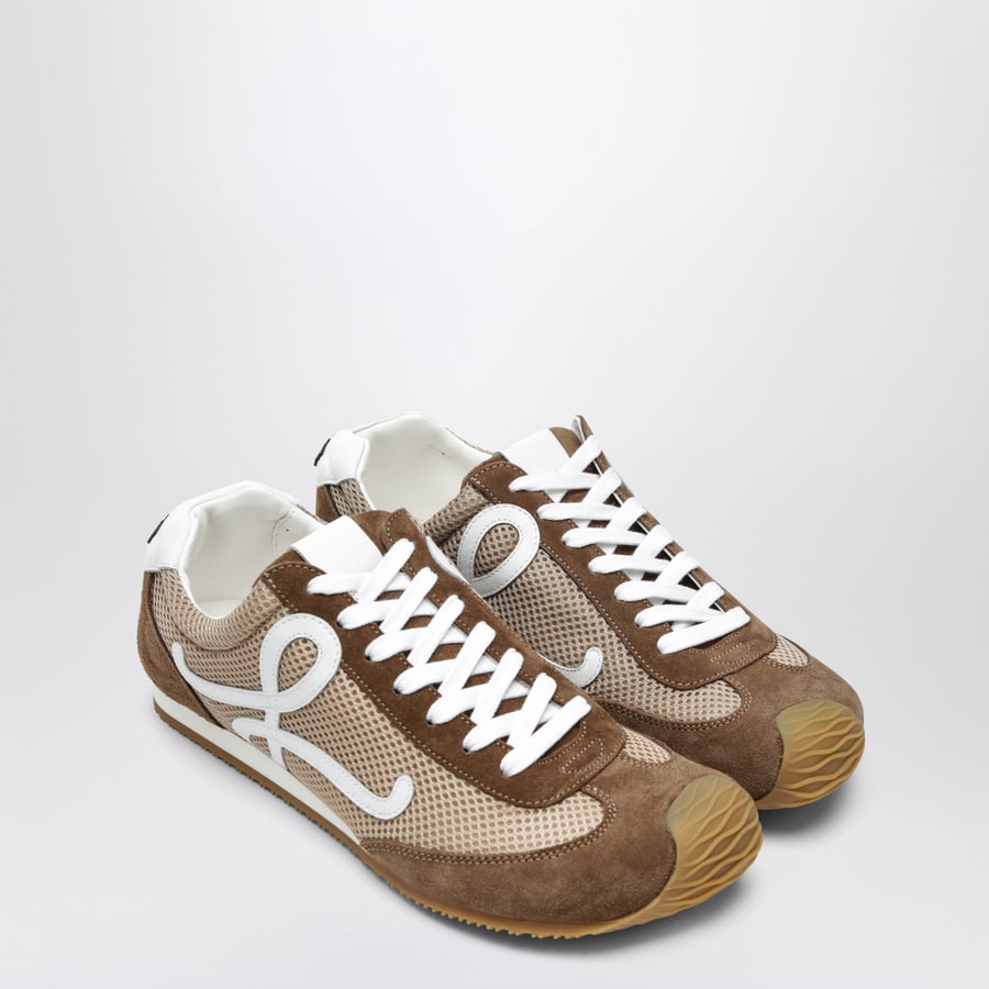 Loewe Sneaker Ballet Runner 2.0 in pelle scamosciata e rete, view 2