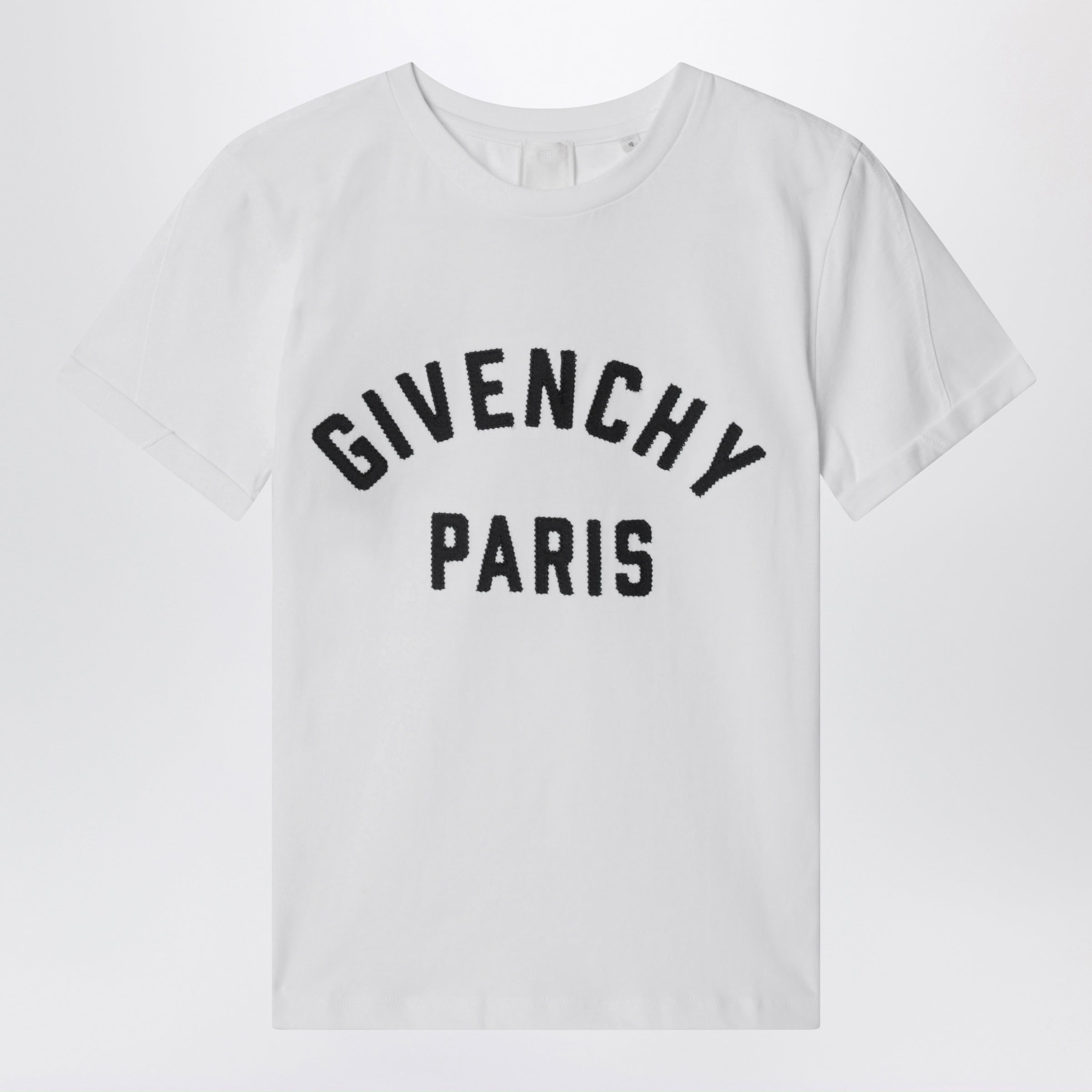 Givenchy T-shirt bianca con ricamo logo