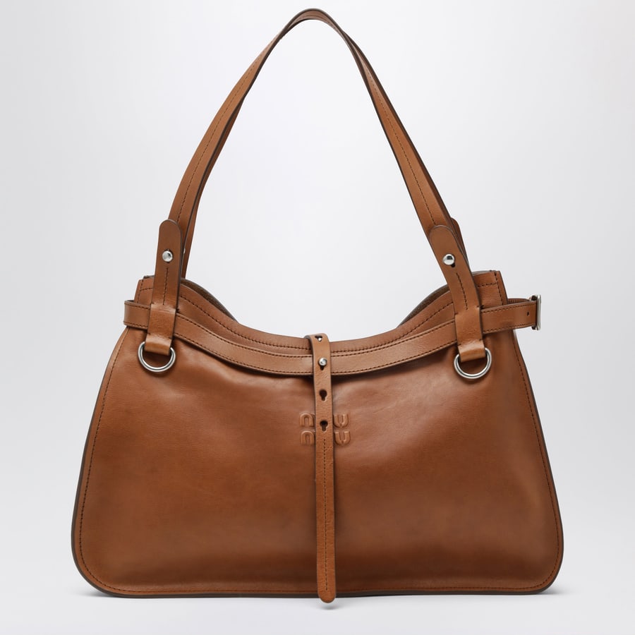 Miu Miu Borsa a tracolla in pelle di vitello cognac