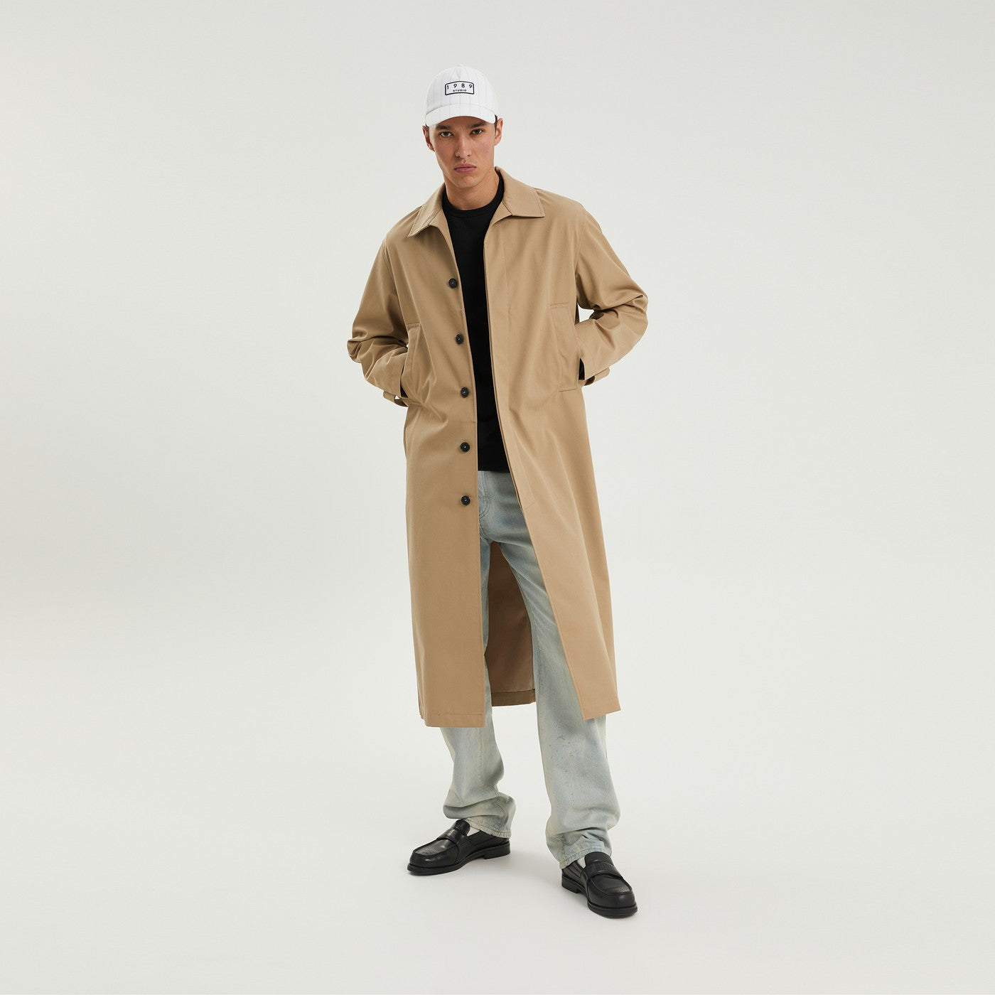 1989 STUDIO Cappotto Mackintosh beige