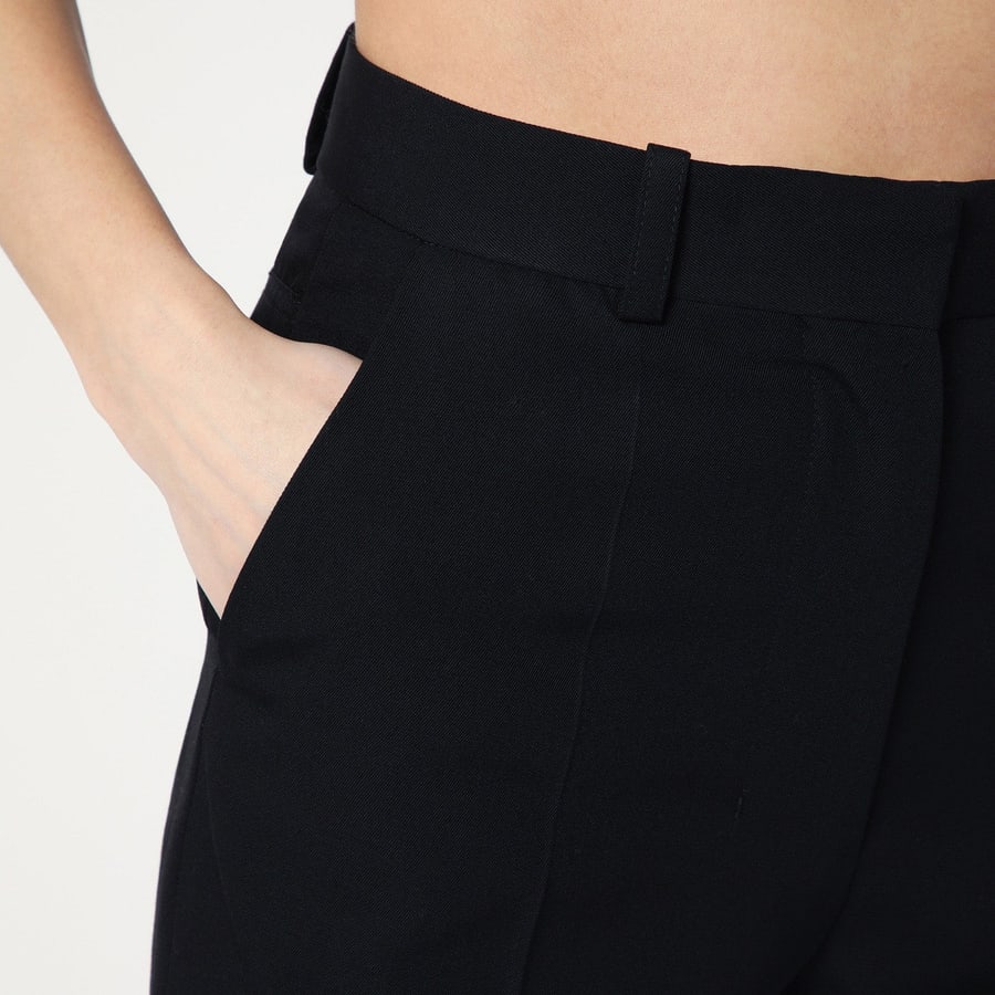 Jacquemus Pantalone nero in misto cotone, view 5