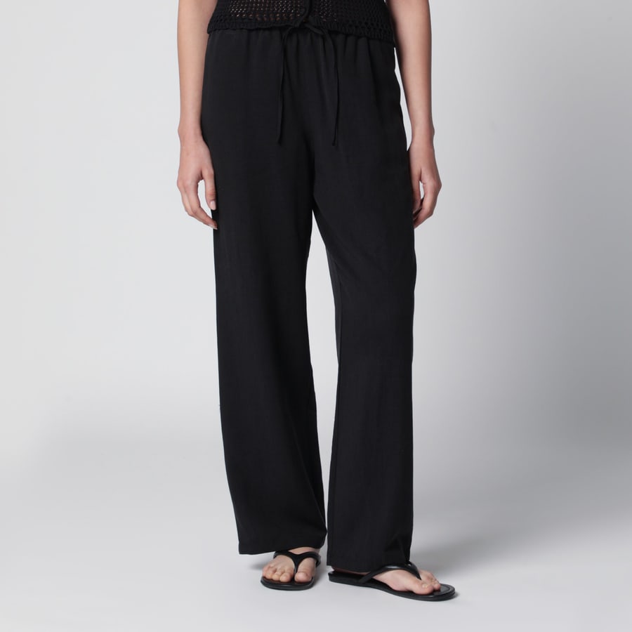 DUNST Pantalone nero in rayon