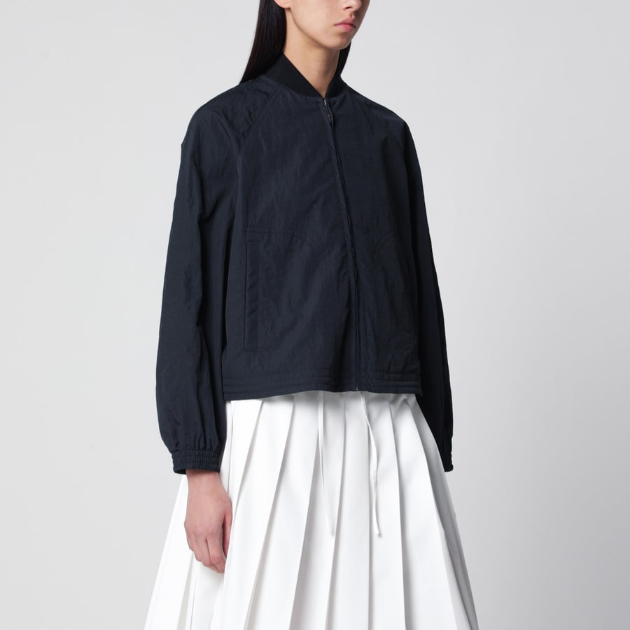 HERNO LAMINAR Giacca con zip blu in nylon