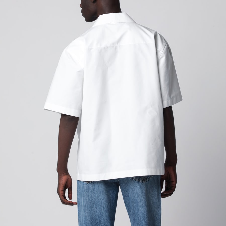 Bottega Veneta Camicia bowling bianca in cotone, view 3