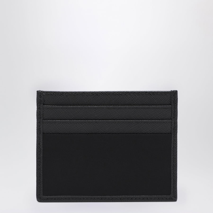 Prada Portacarte in Nylon e Saffiano nero, view 2
