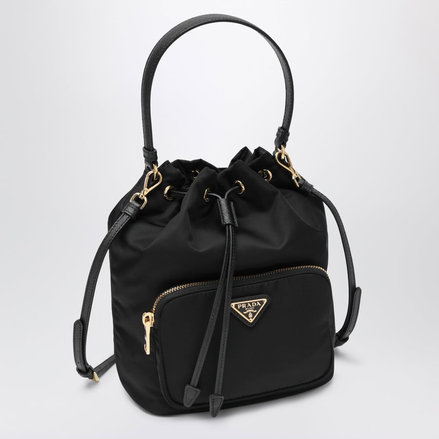 Prada Secchiello Prada Duet nero in Re-Nylon, view 3