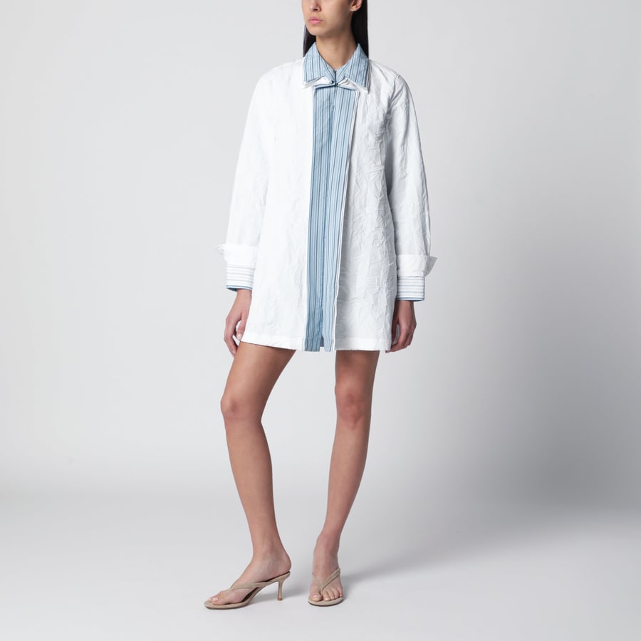 Loewe Abito corto in cotone tecnico bianco