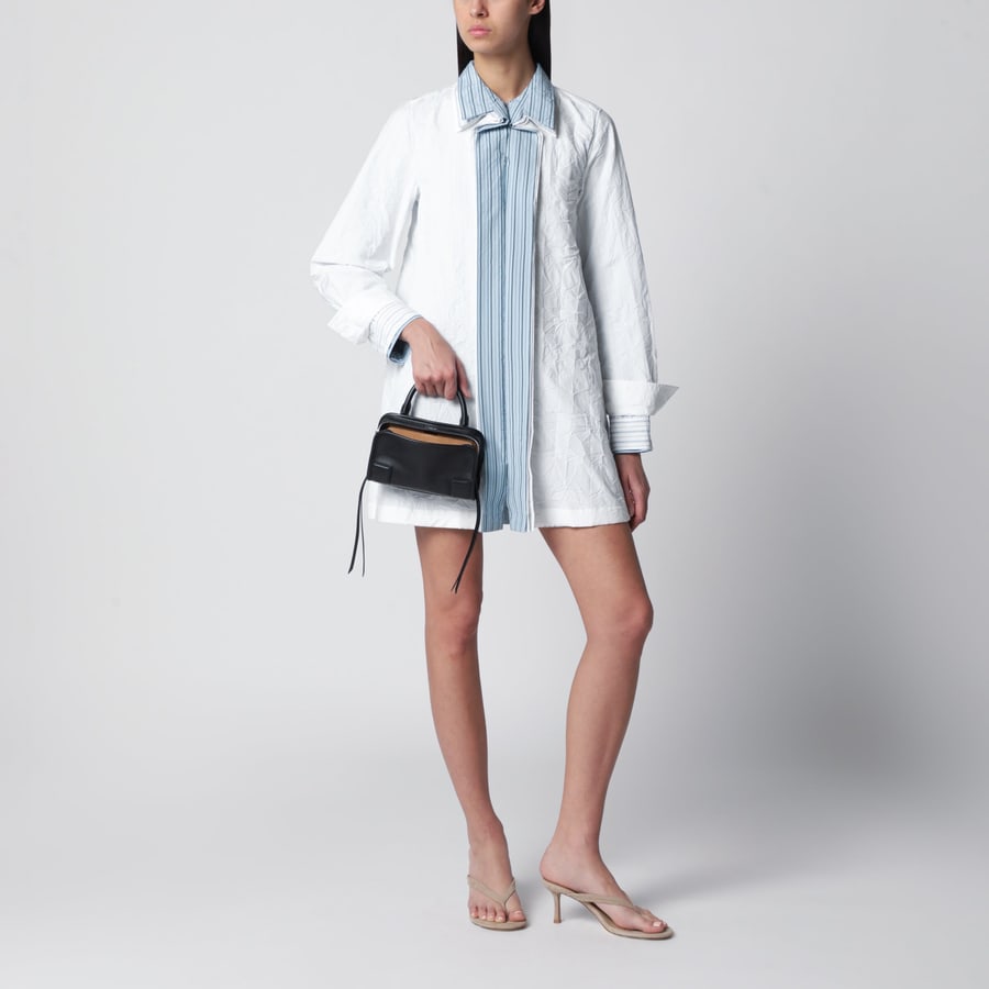 Loewe Abito corto in cotone tecnico bianco, view 2