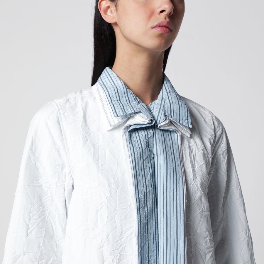 Loewe Abito corto in cotone tecnico bianco, view 4