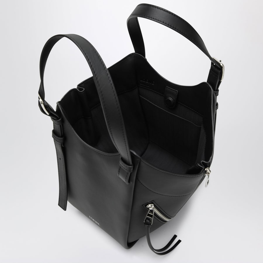 Loewe Borsa Hammock Flip nera in pelle, view 5