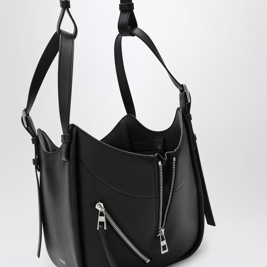 Loewe Borsa Hammock Flip nera in pelle, view 6