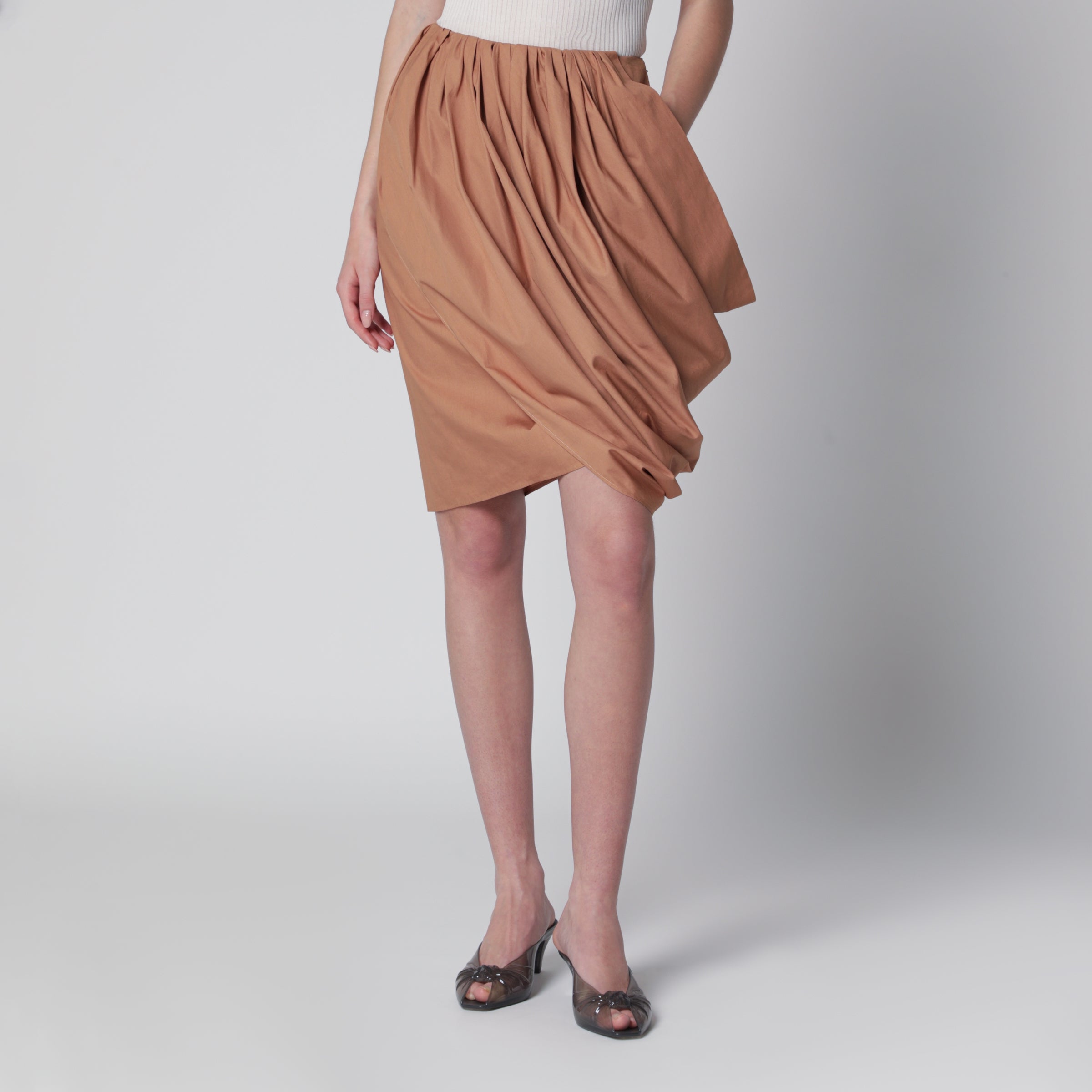 Chloé Gonna a portafoglio in cotone Reef Shell