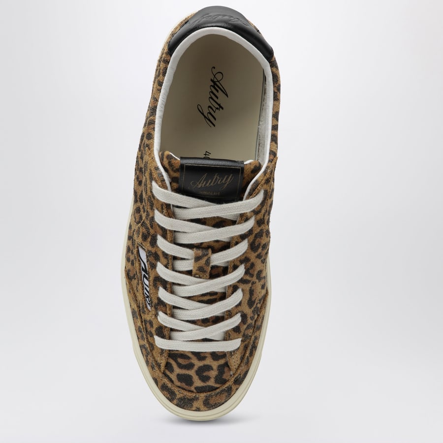 Autry Sneakers Windscape Low in suede leopardato, view 3