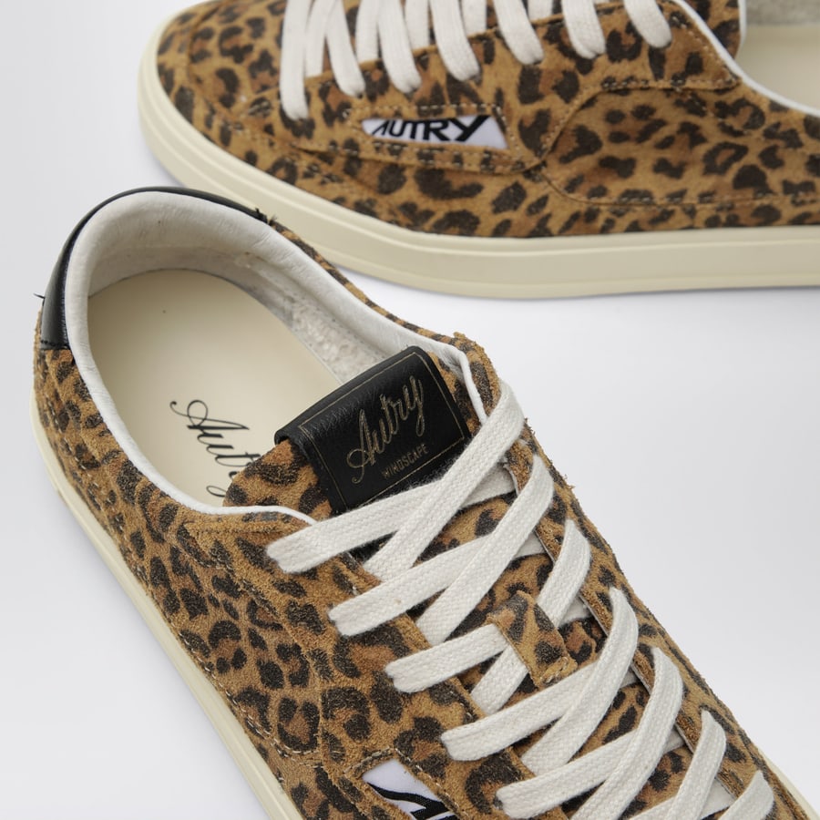 Autry Sneakers Windscape Low in suede leopardato, view 5