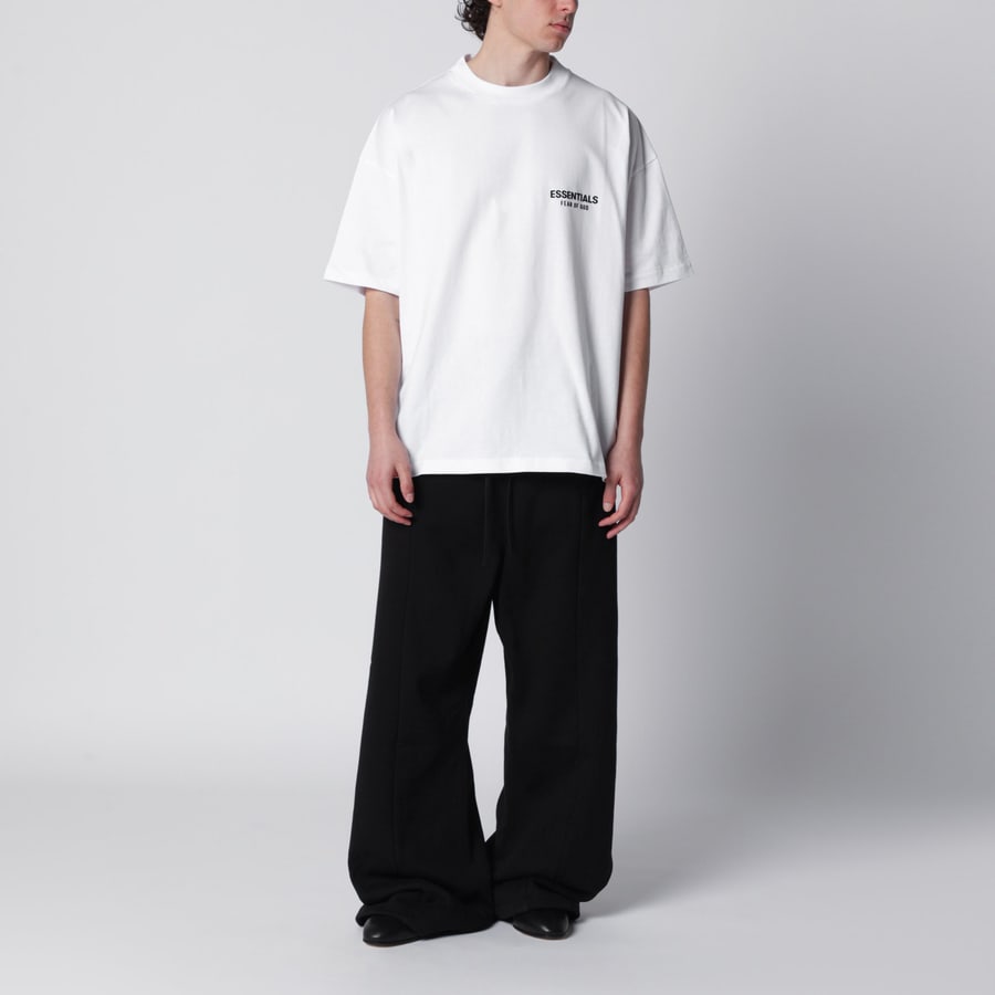 Fear of God Essentials Pantaloni tuta Signature Lounge in pile neri, view 2