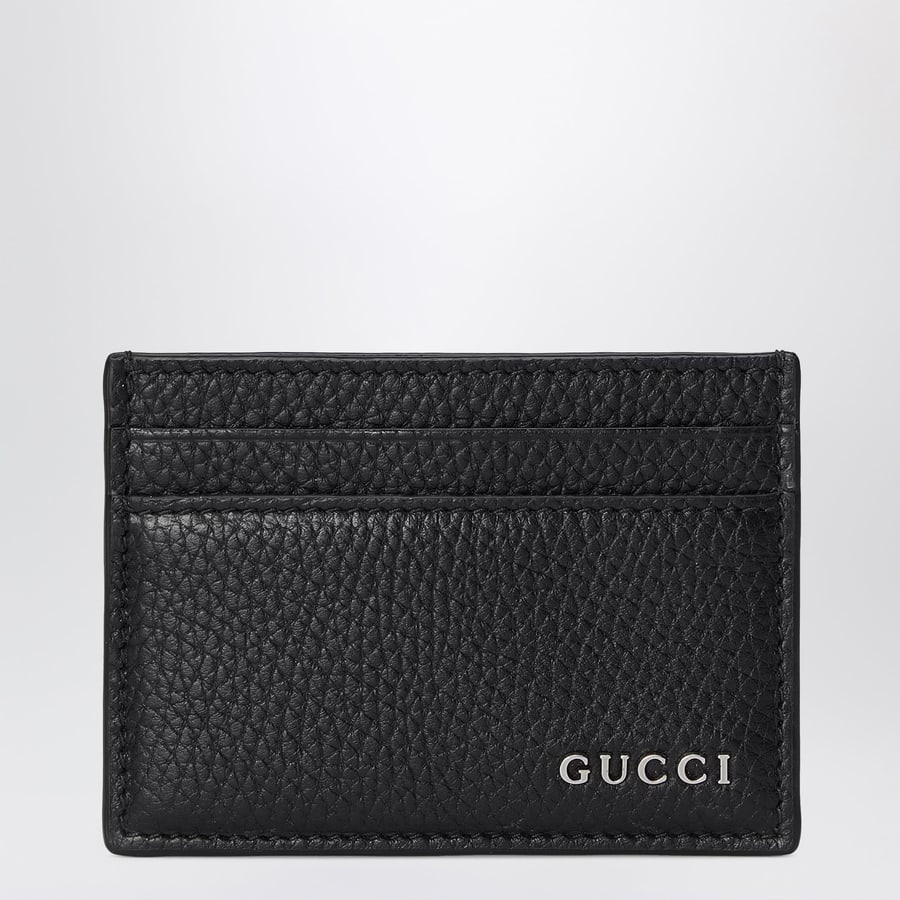 Gucci Portacarte nero con logo