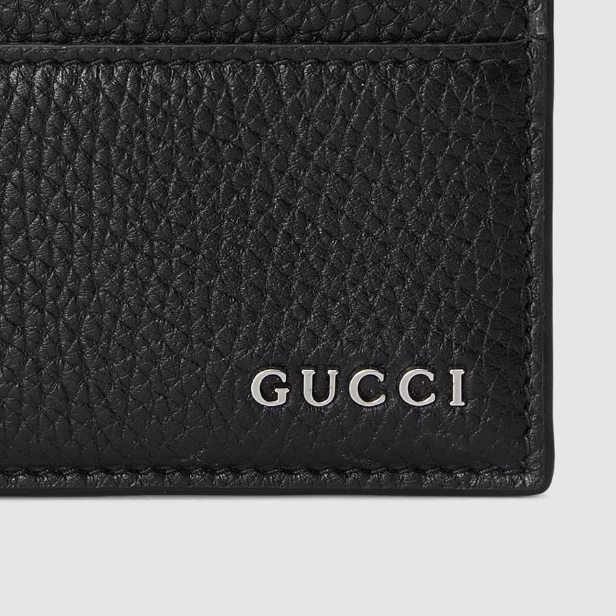 Gucci Portacarte nero con logo, view 4