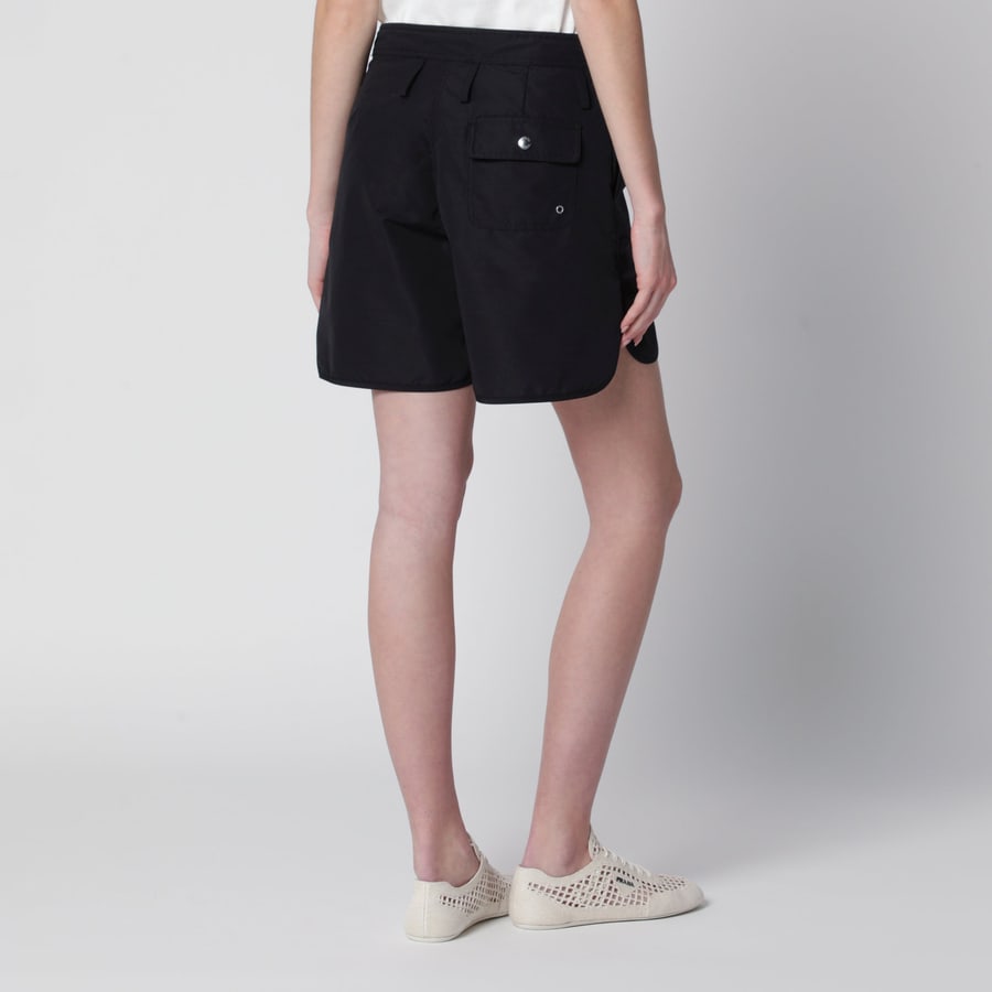 Prada Shorts in Re-Nylon nero con coulisse, view 4