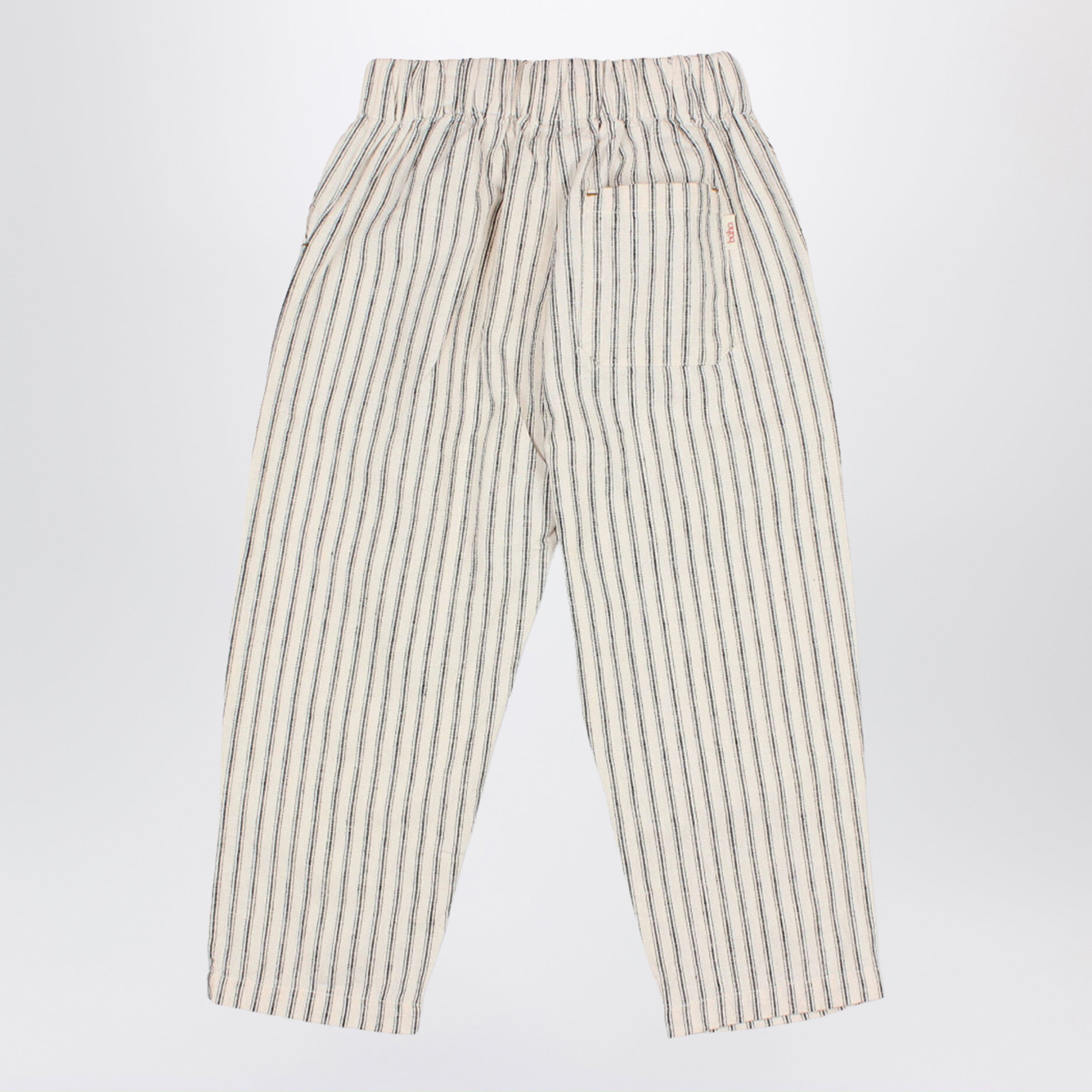 BUHO Pantaloni in misto lino a righe, view 2