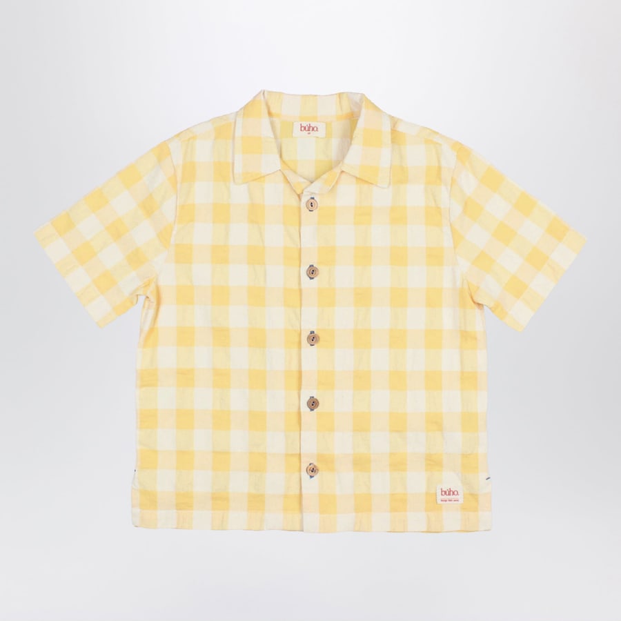 BUHO Camicia in misto cotone con motivo a quadretti