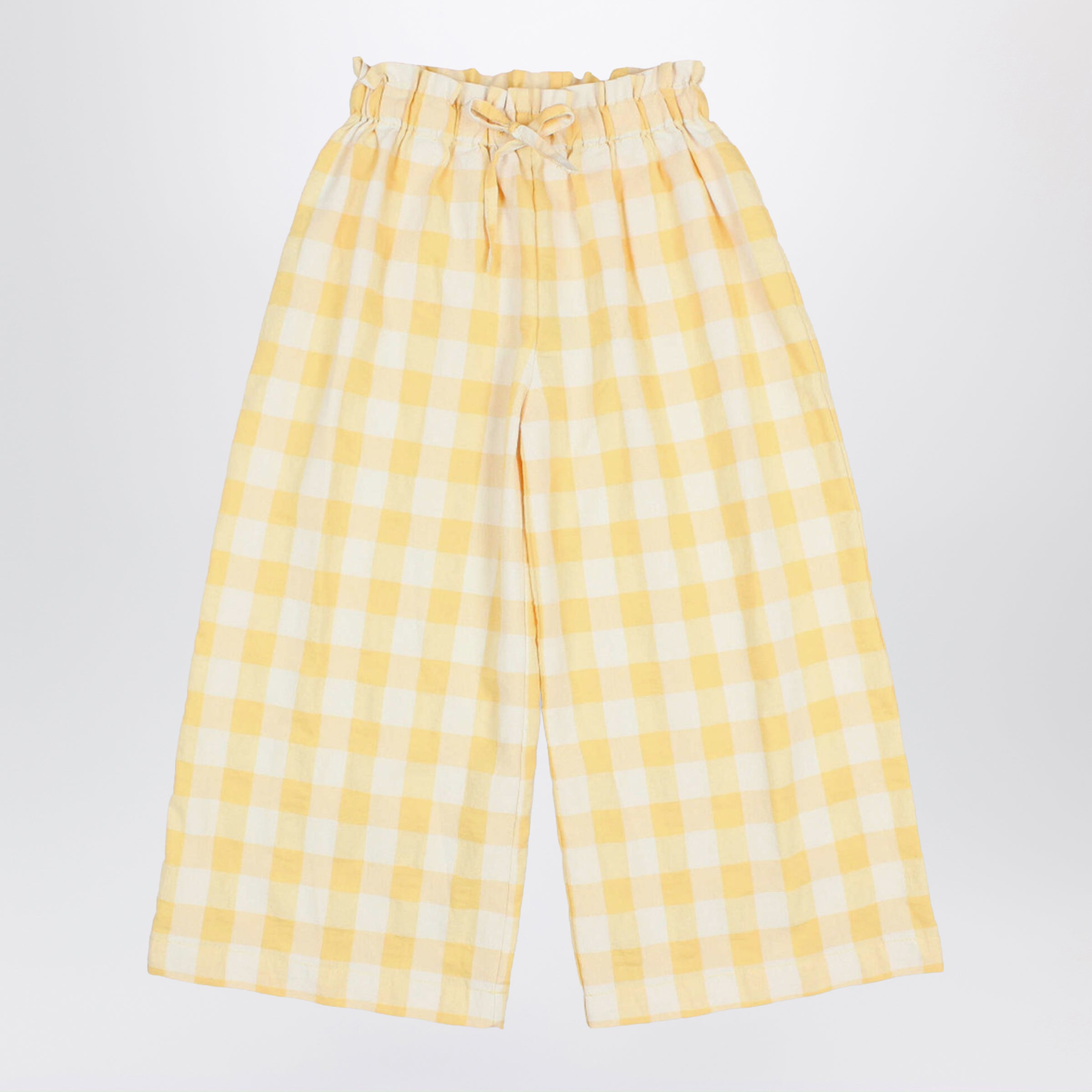 BUHO Pantaloni in misto cotone con motivo a quadretti
