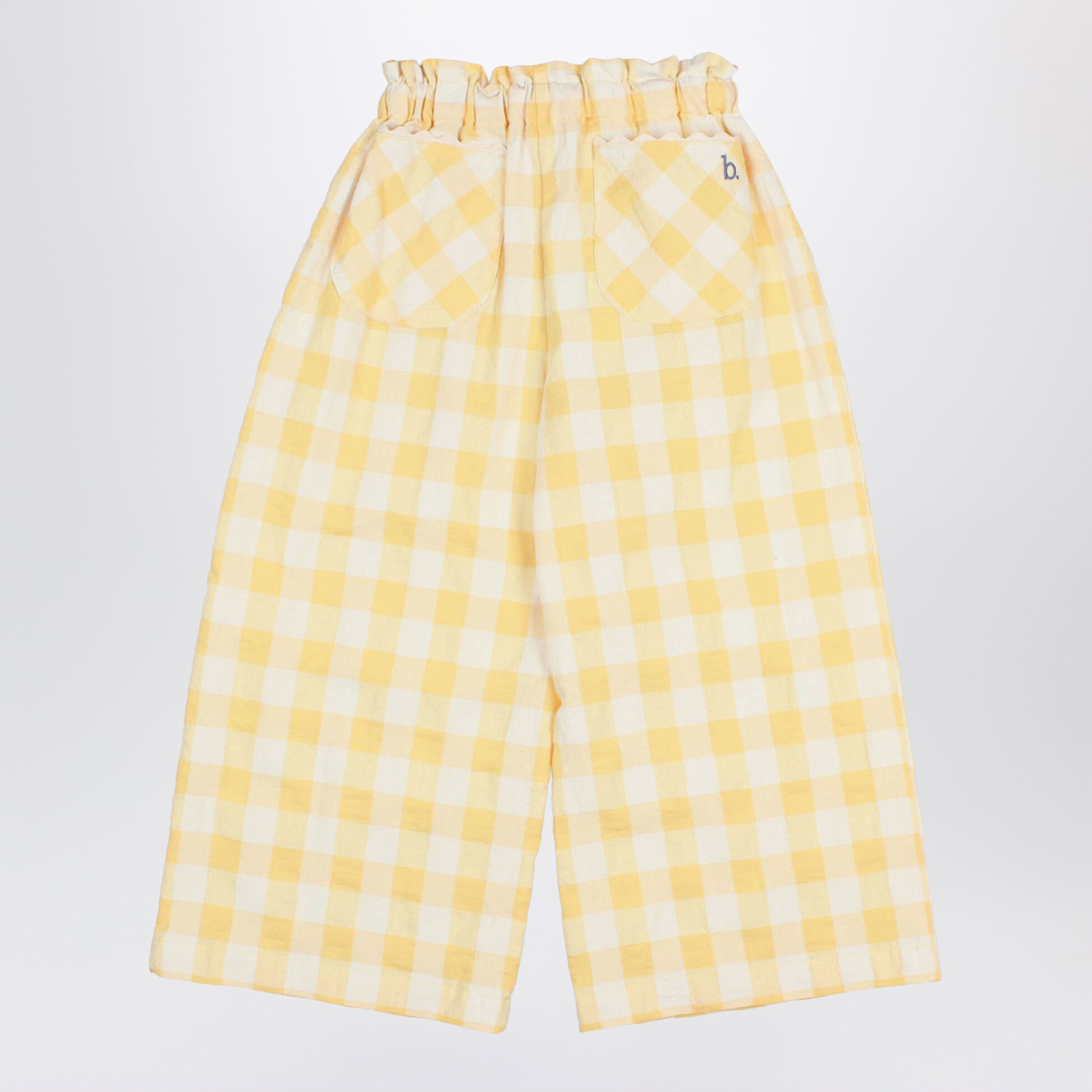 BUHO Pantaloni in misto cotone con motivo a quadretti, view 2