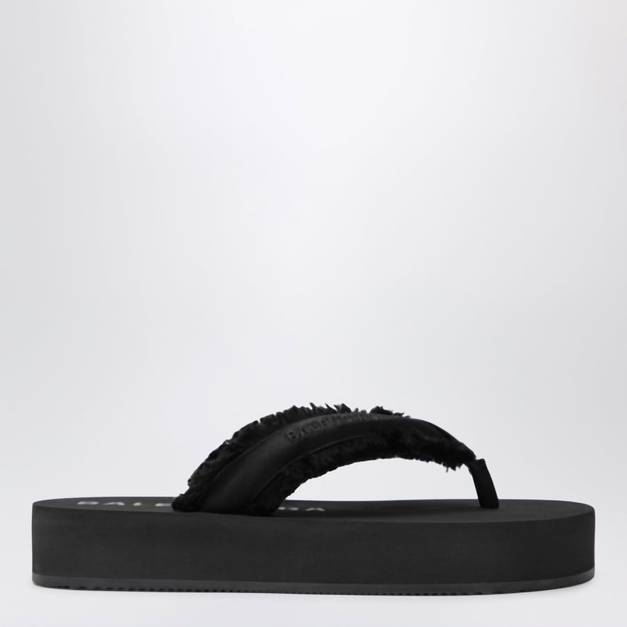 Balenciaga Infradito Jet Lag in raso nero