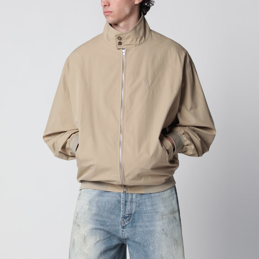 MM6 Giacca con zip in misto cotone