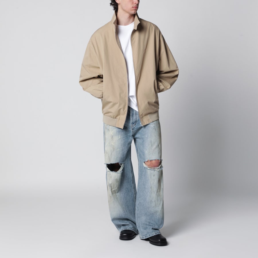 MM6 Giacca con zip in misto cotone, view 2