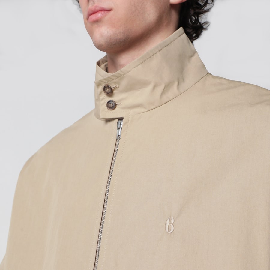 MM6 Giacca con zip in misto cotone, view 4