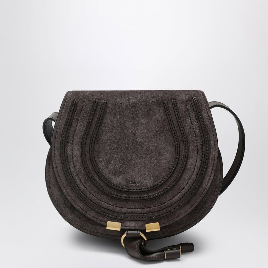 Chloé Borsa Saddle Marcie Kohl Brown in suede