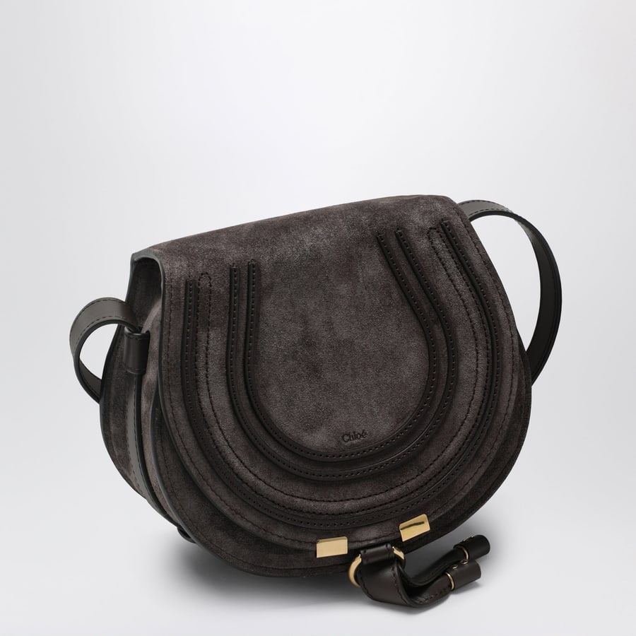 Chloé Borsa Saddle Marcie Kohl Brown in suede, view 3