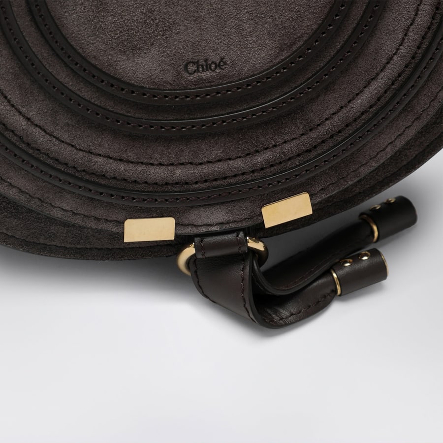 Chloé Borsa Saddle Marcie Kohl Brown in suede, view 6